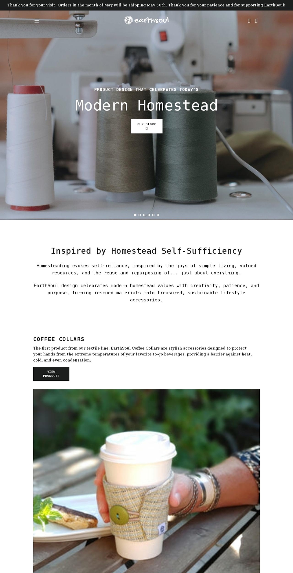 earthsoul.design shopify website screenshot