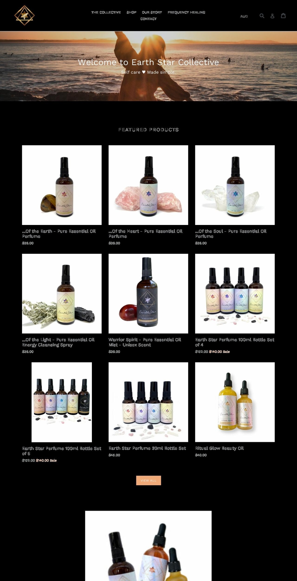 earthstarcollective.com shopify website screenshot