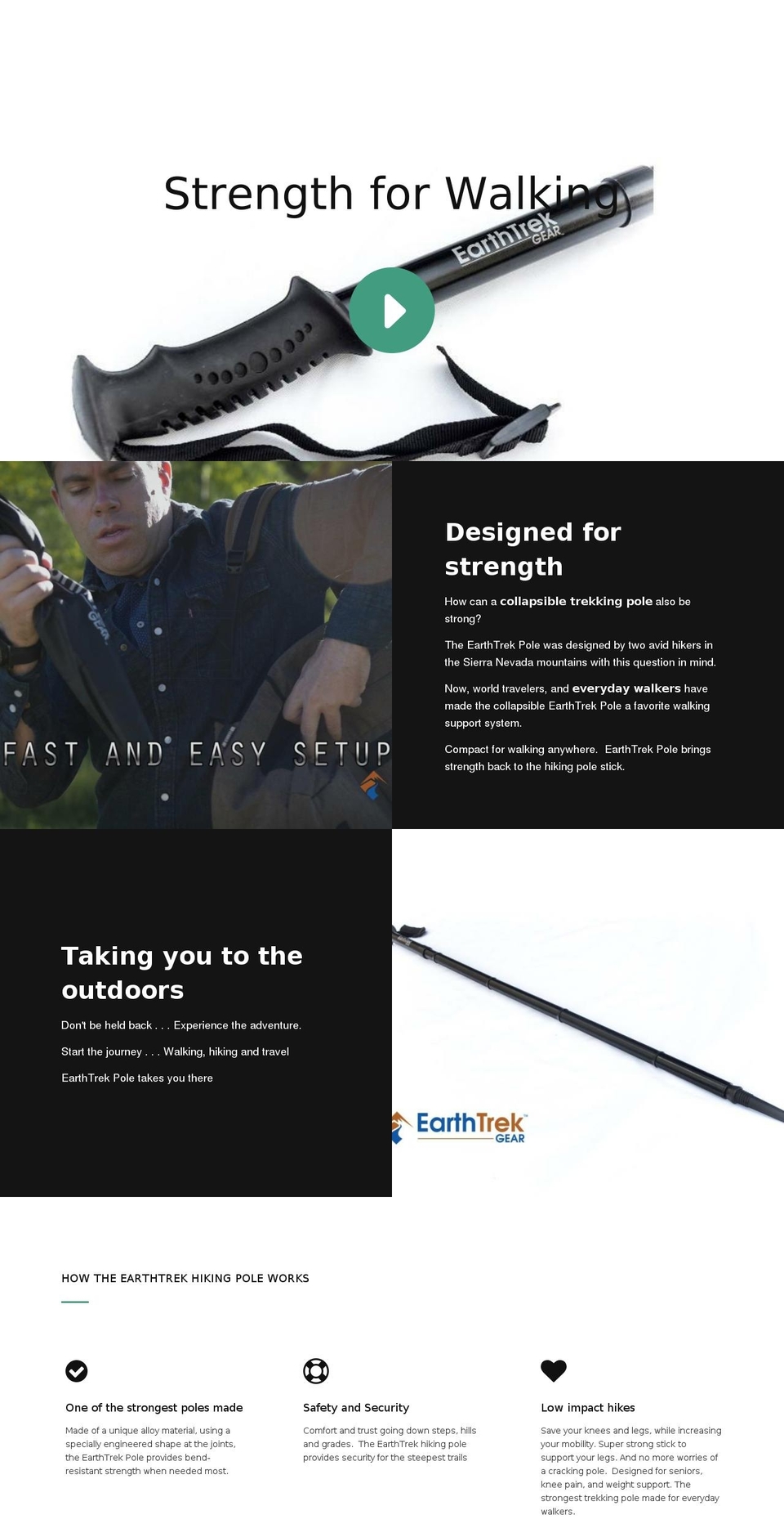 earthtrekgear.com shopify website screenshot