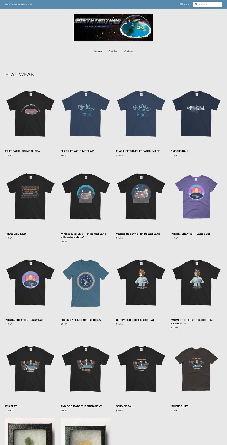 earthtruther.com — Shopify storefront screenshot