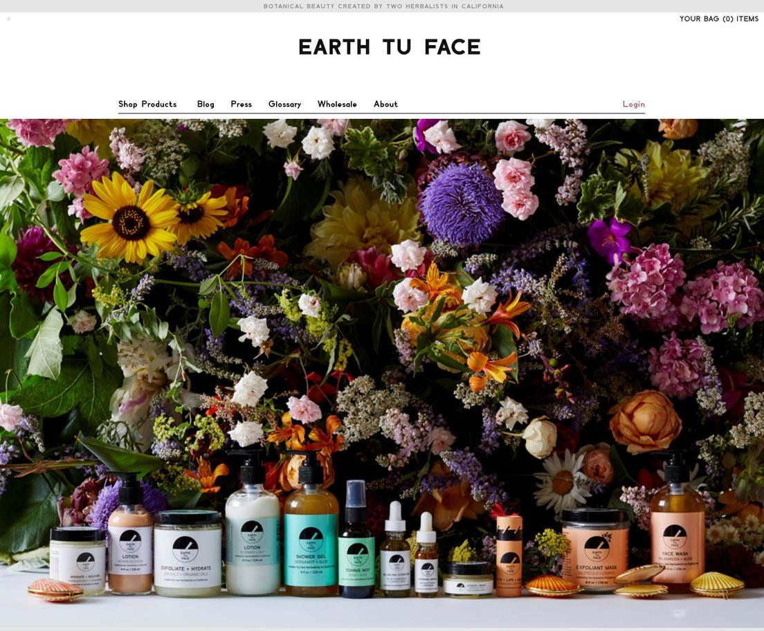 earthtuface.com shopify website screenshot