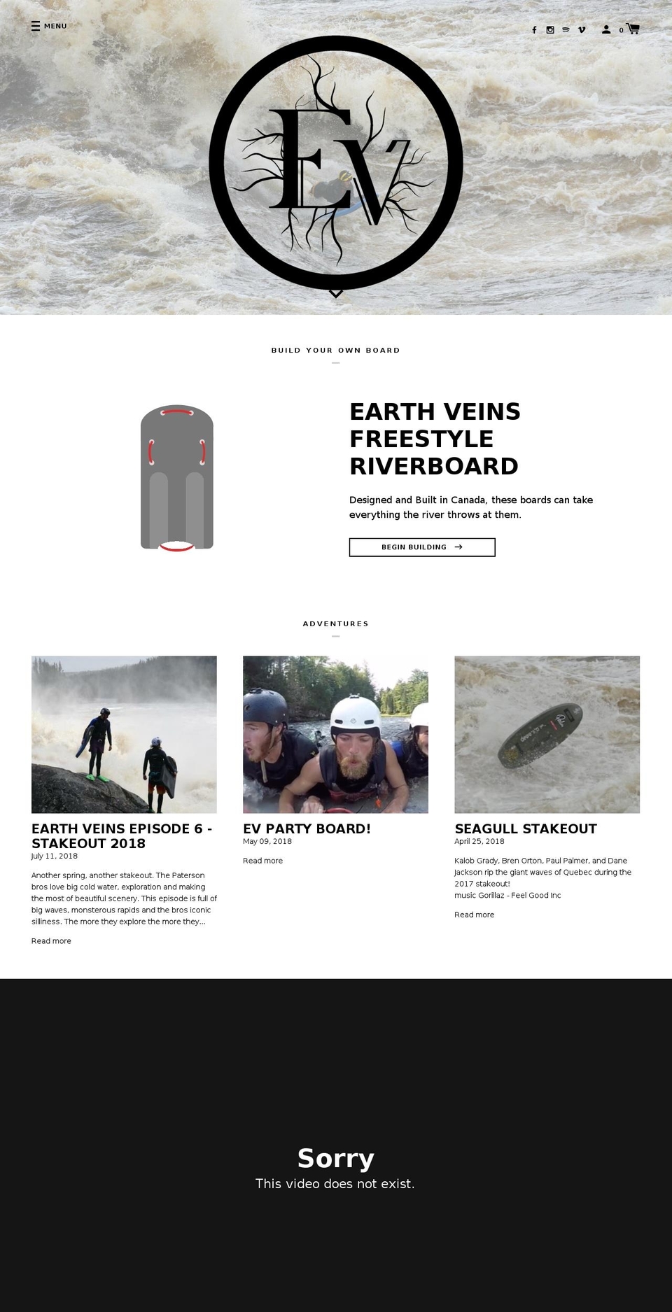earthveins.com shopify website screenshot