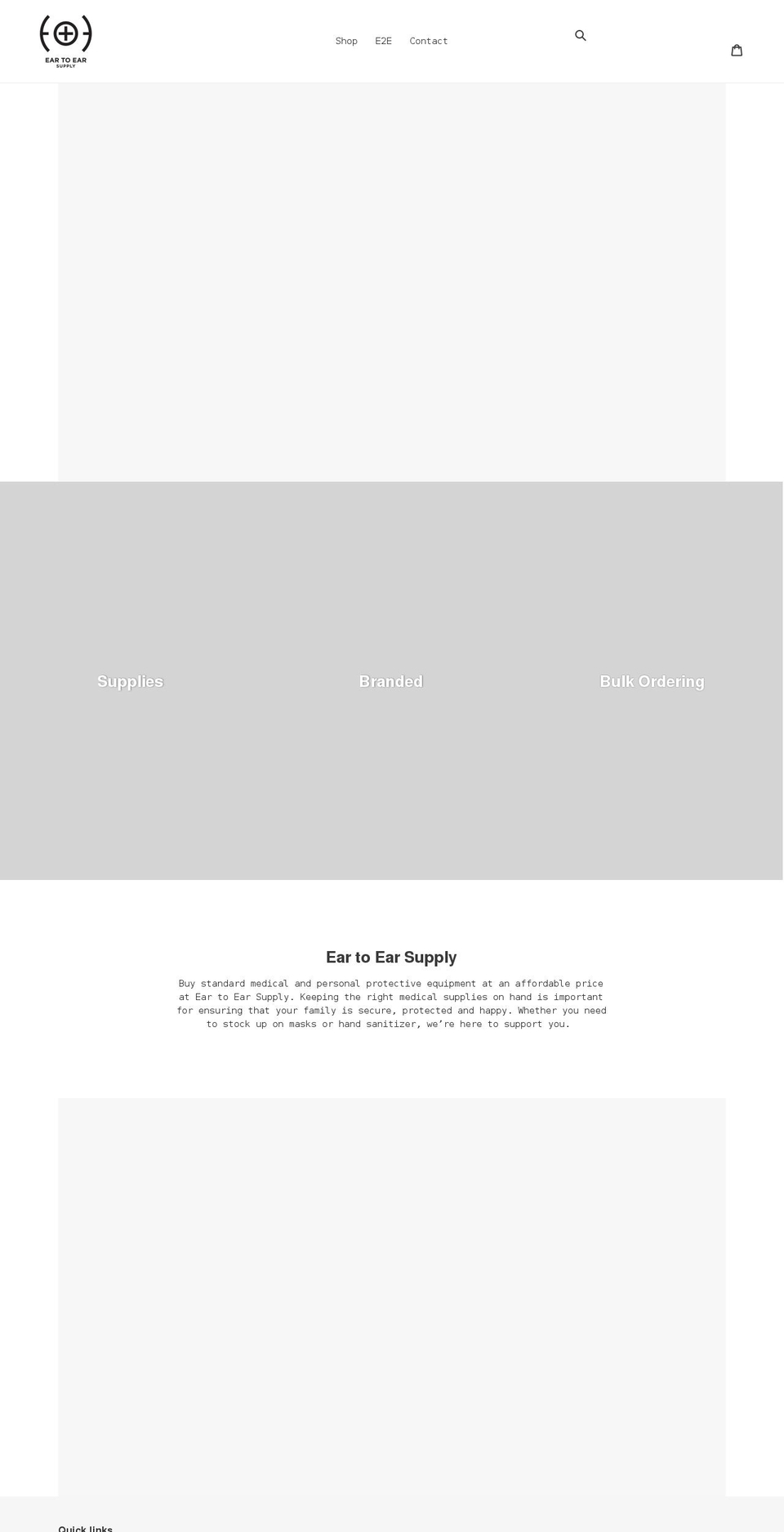 eartoearsupply.com shopify website screenshot