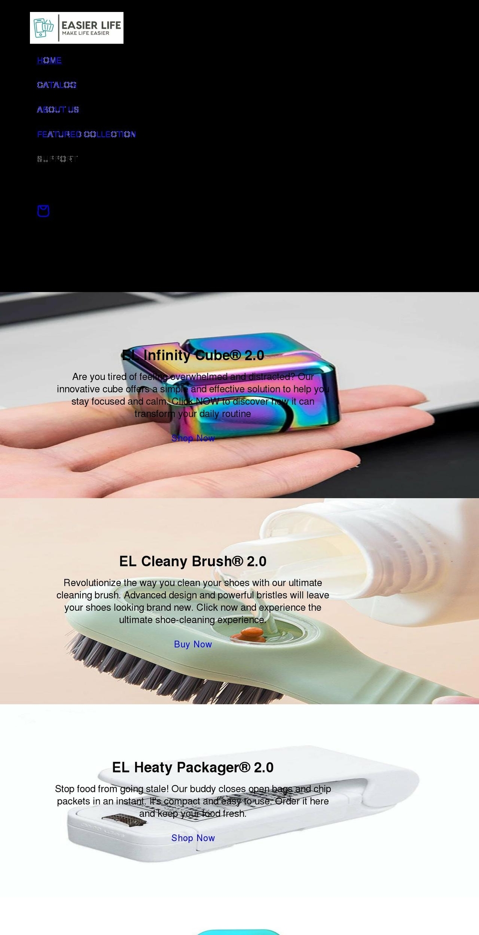 easierlifeshop.com shopify website screenshot