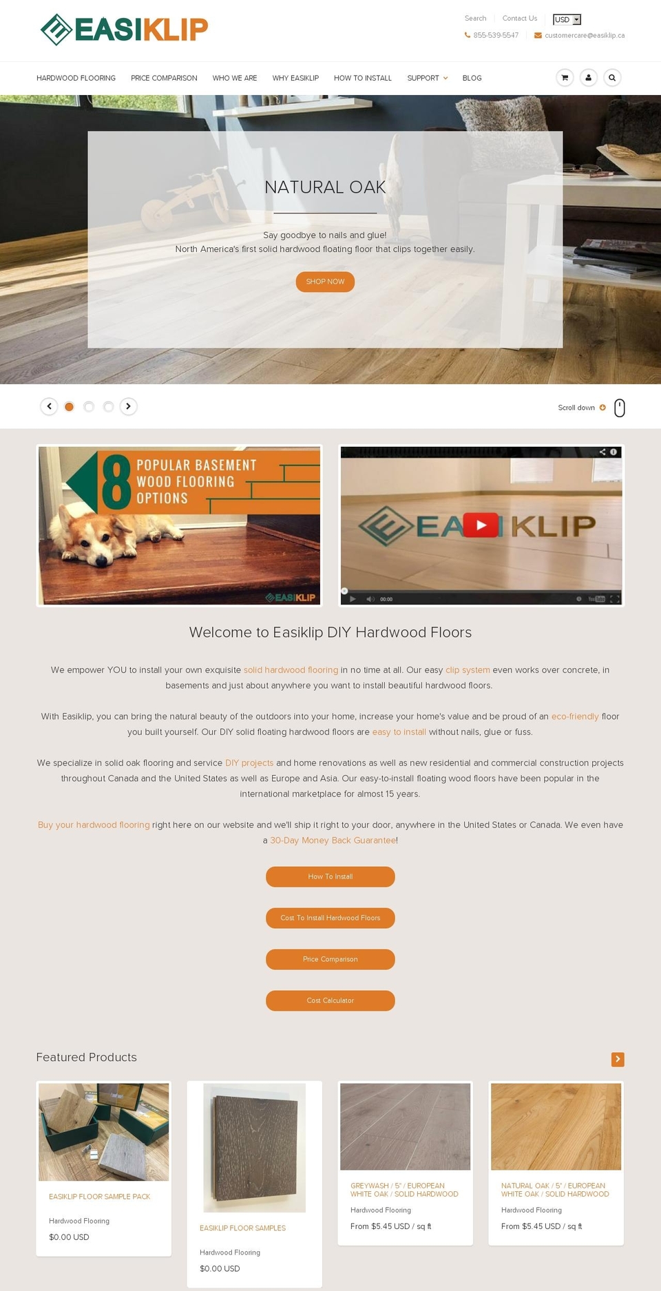 easiklip.ca shopify website screenshot