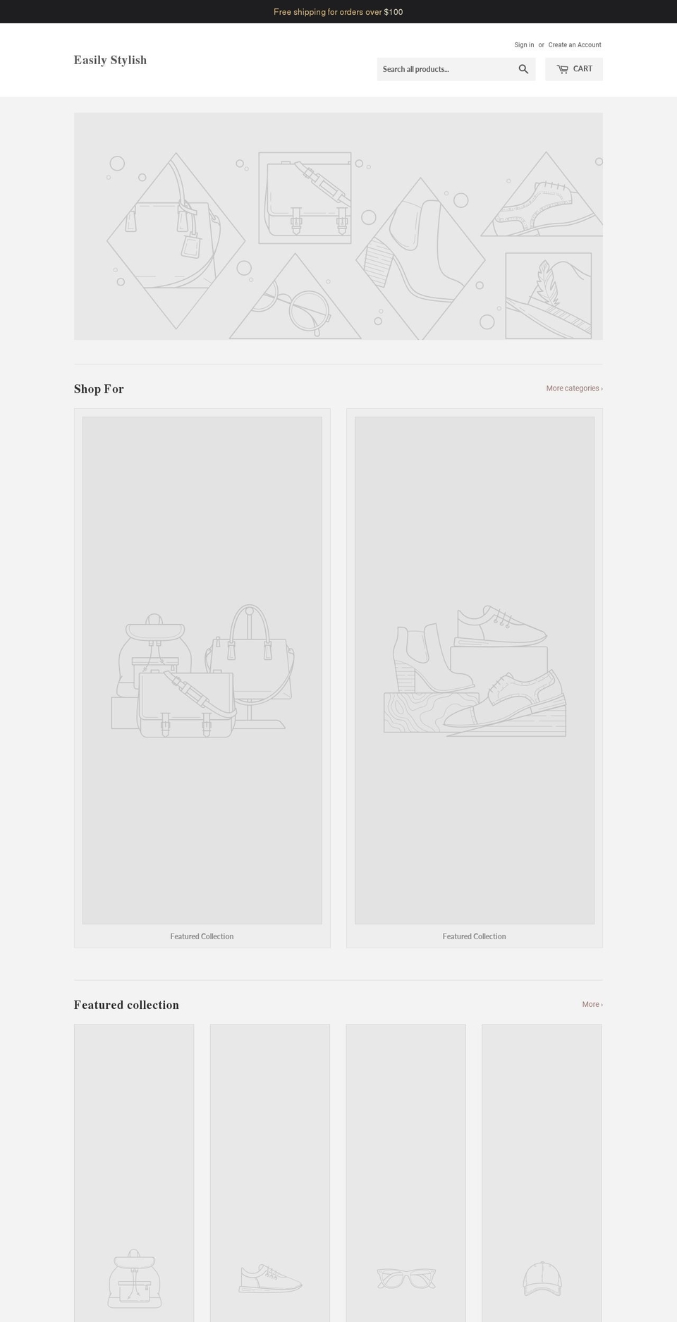 easilystylish.com — Shopify storefront screenshot