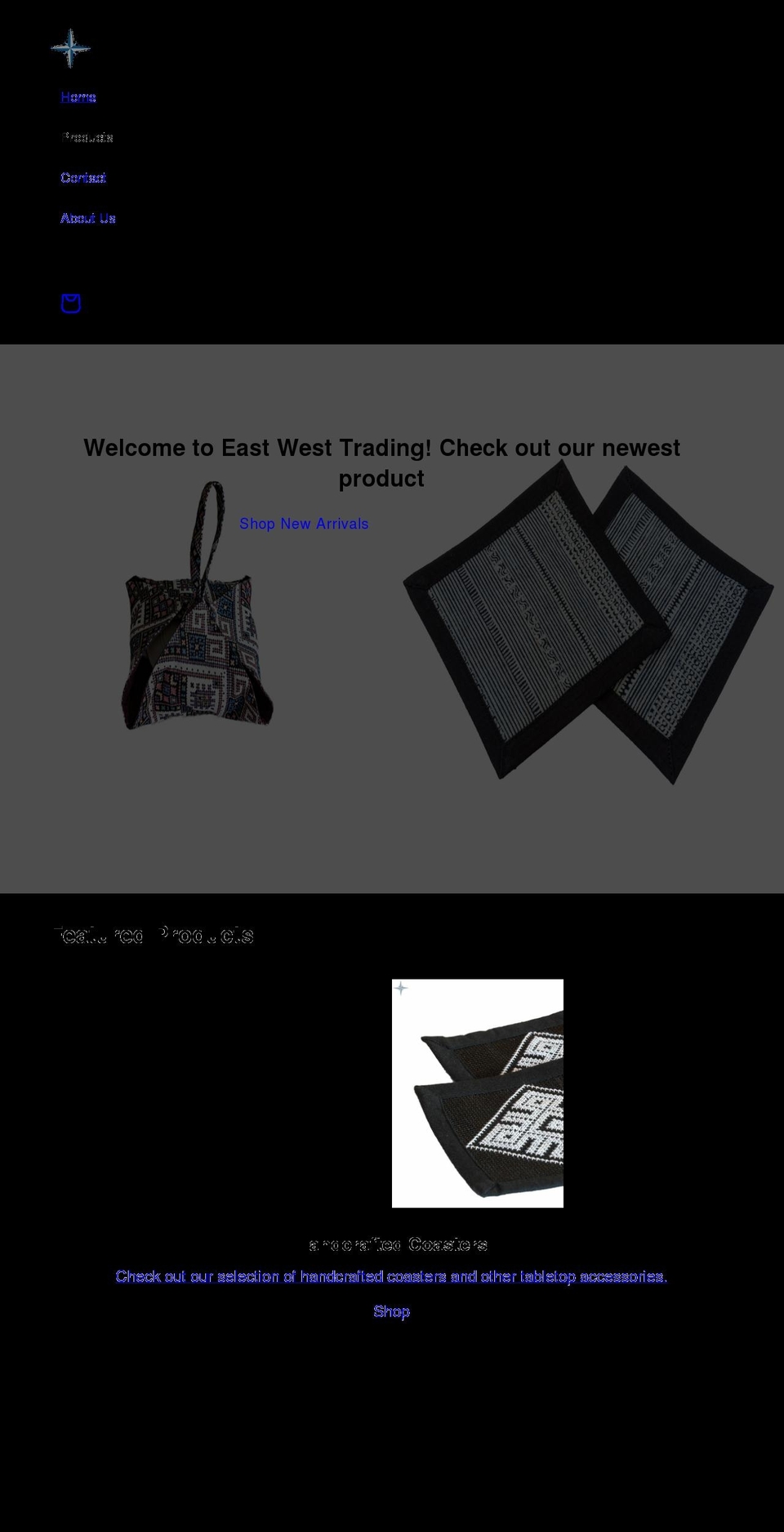 east-west-trading.com shopify website screenshot