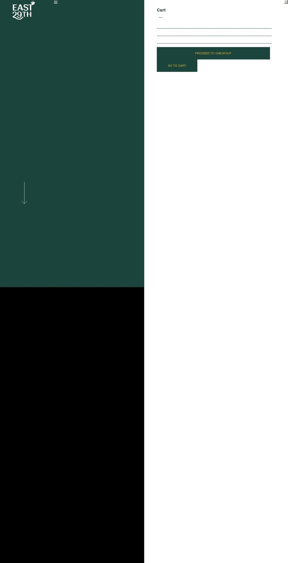 east29th.com shopify website screenshot