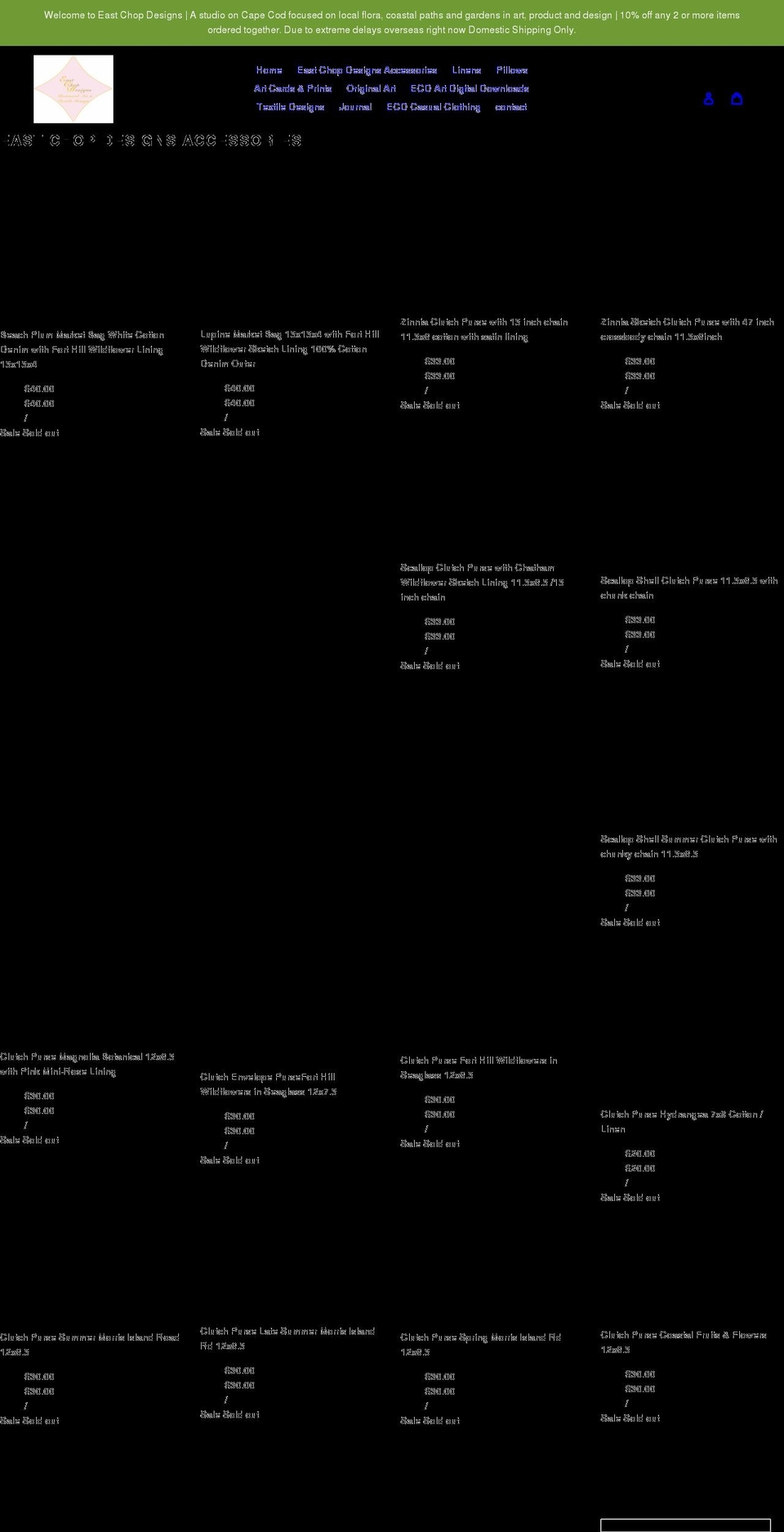 eastchopdesigns.com shopify website screenshot