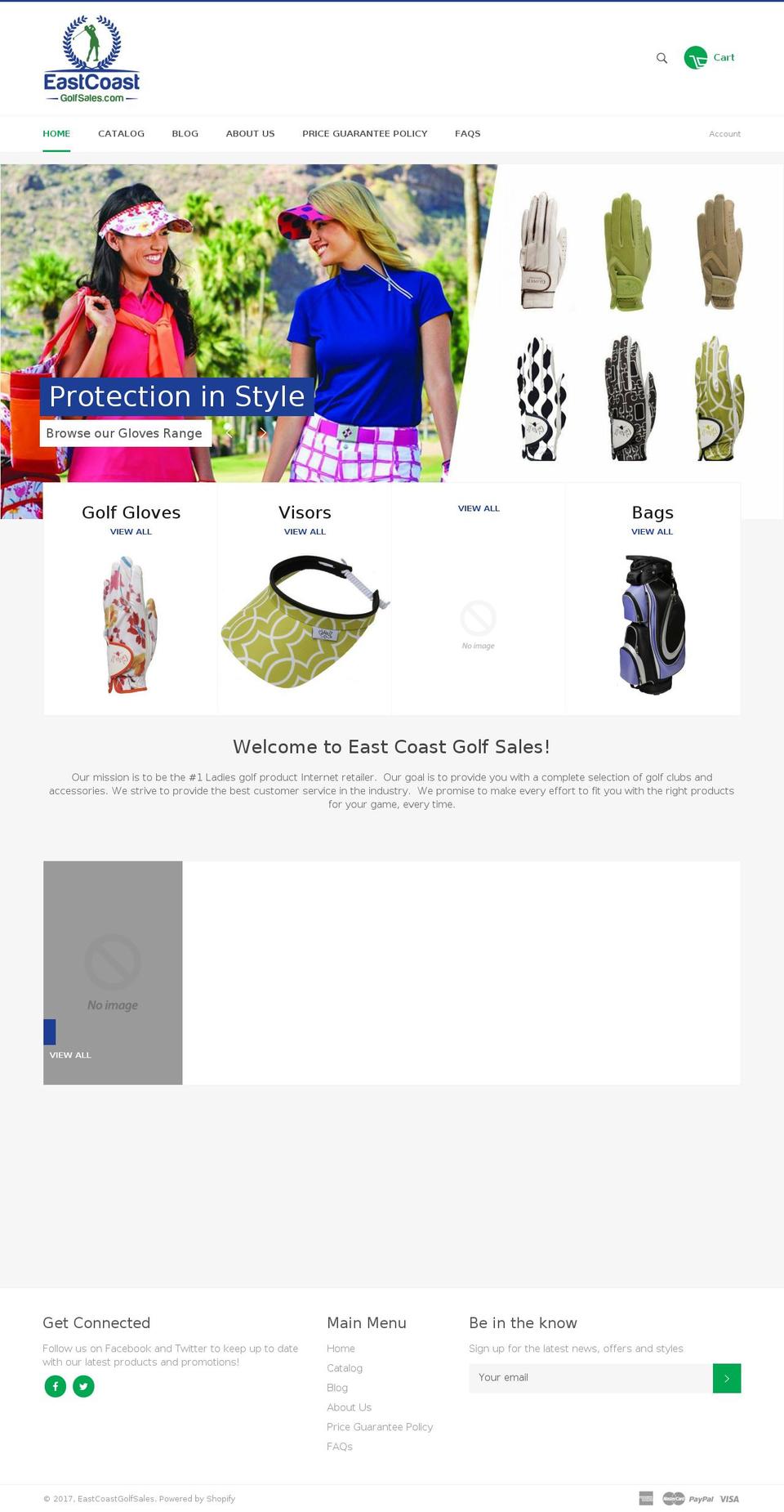 eastcoastgolfsales.com shopify website screenshot