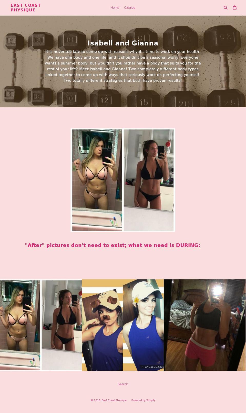 eastcoastphysique.com — Shopify storefront screenshot