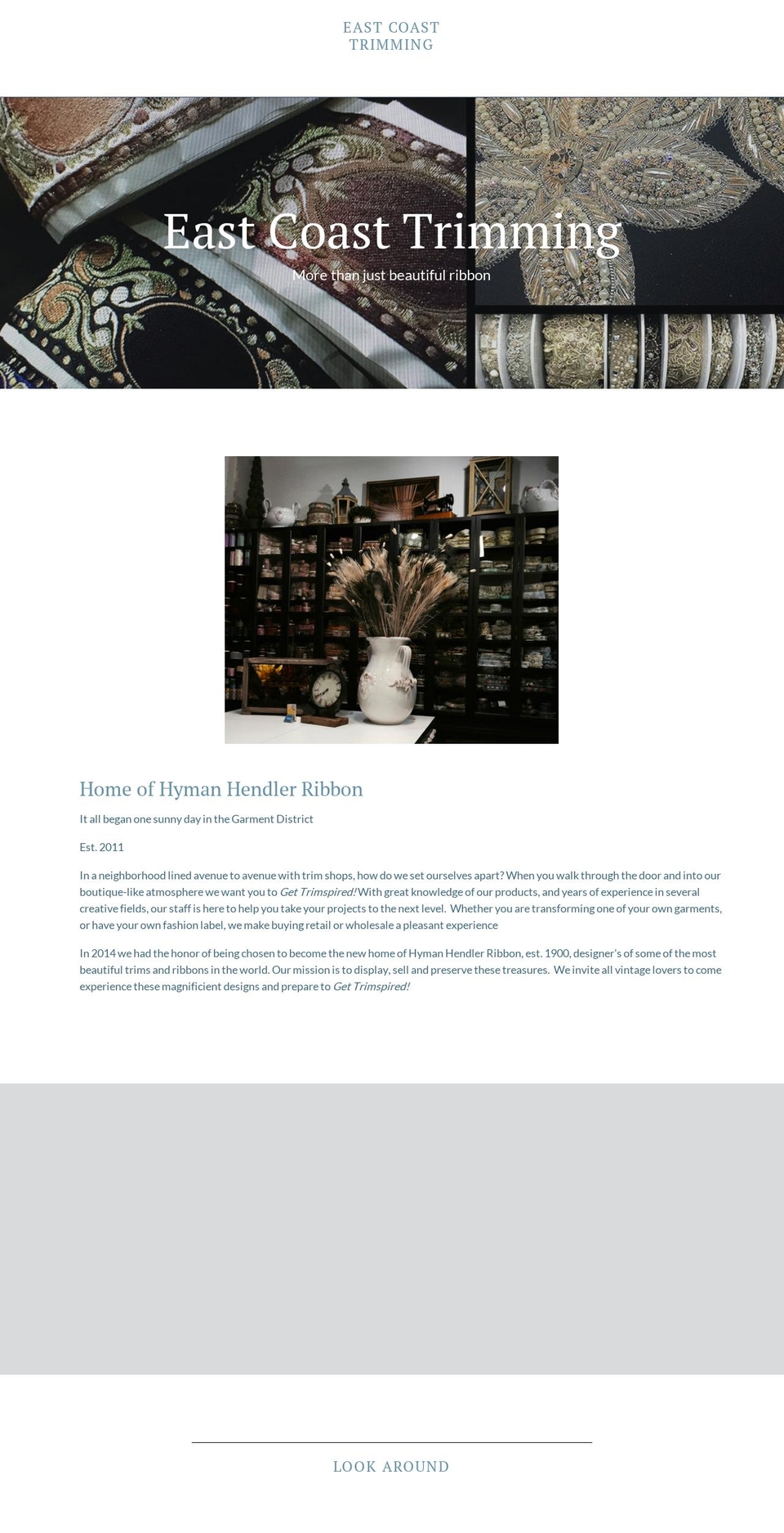 eastcoasttrimming.com shopify website screenshot