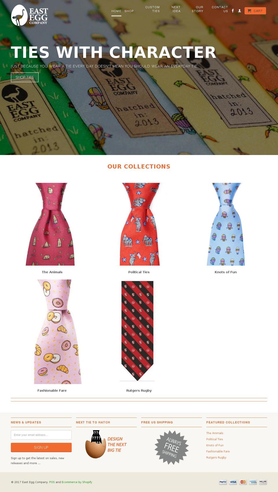 easteggcompany.com shopify website screenshot
