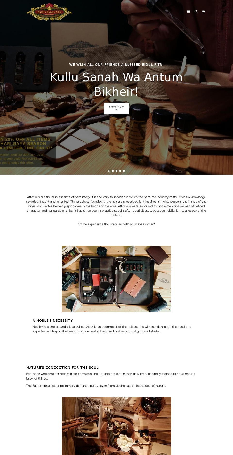 easternalchemyco.com shopify website screenshot