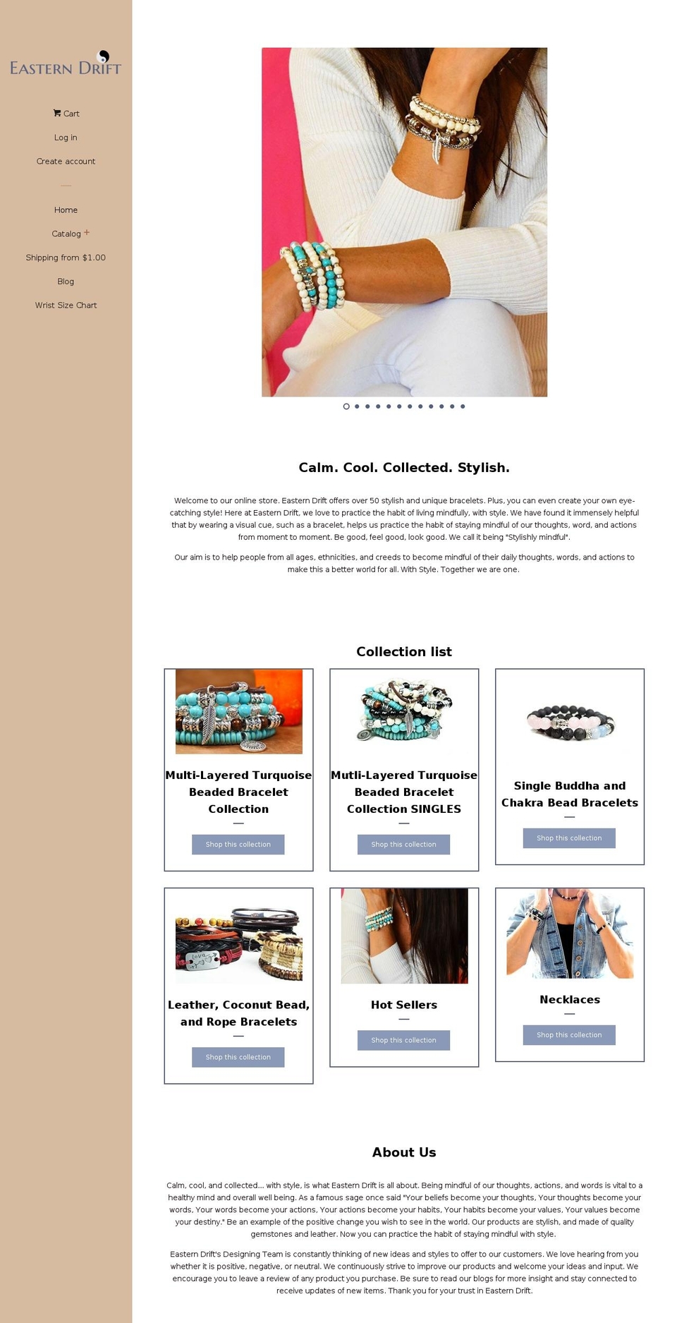 easterndrift.com shopify website screenshot