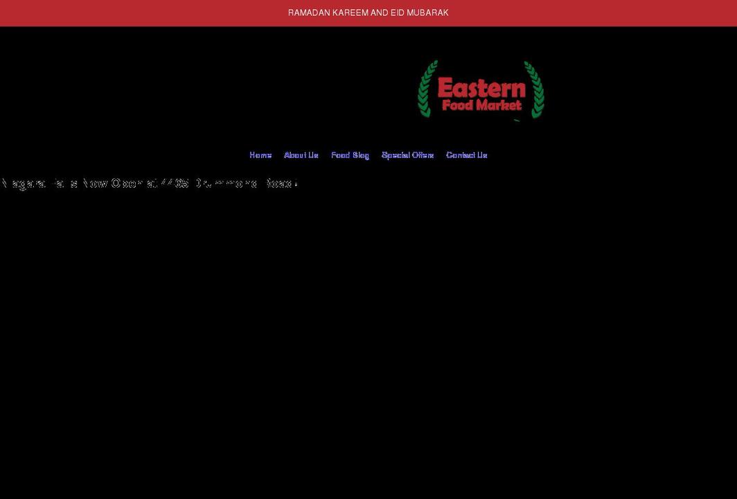 easternfoodmarket.ca shopify website screenshot