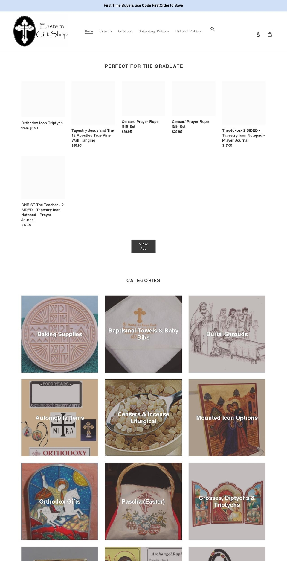easterngiftshop.com shopify website screenshot