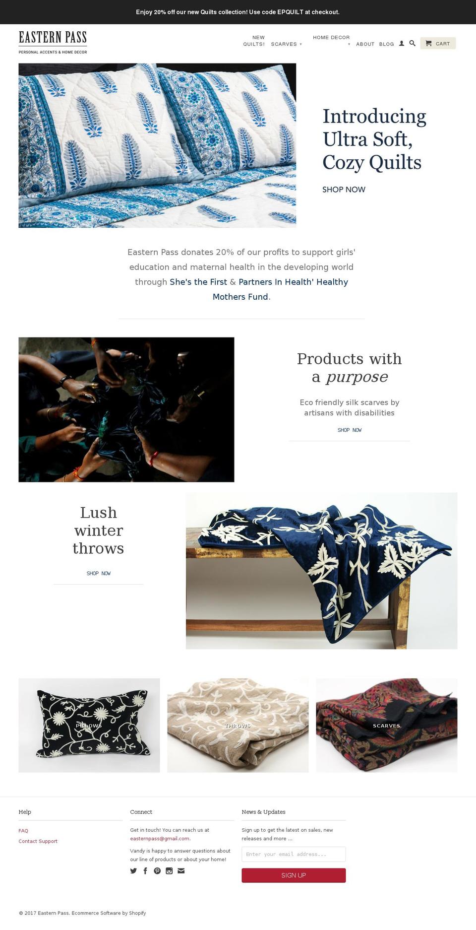 easternpass.com shopify website screenshot