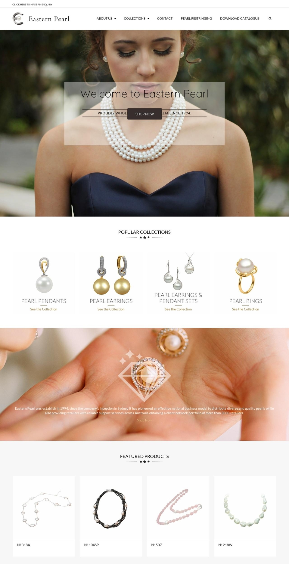 jewelry-r Shopify theme site example easternpearl.com.au