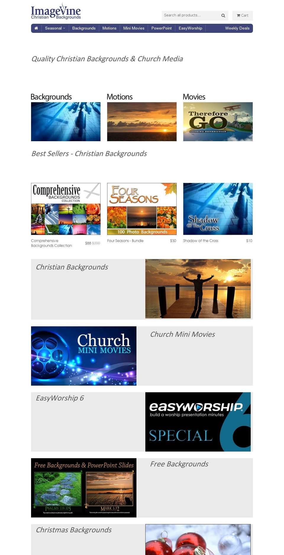 easterworshipbackgrounds.com shopify website screenshot