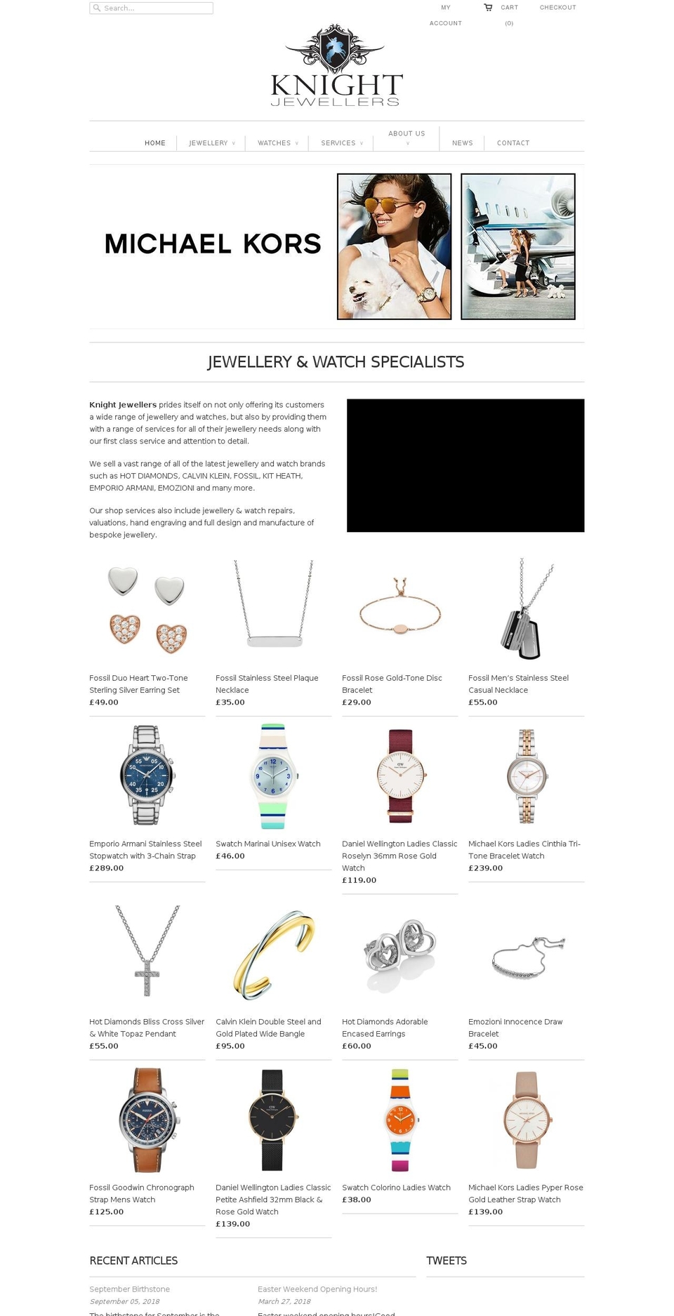 eastgrinsteadjewellers.com — Shopify storefront screenshot