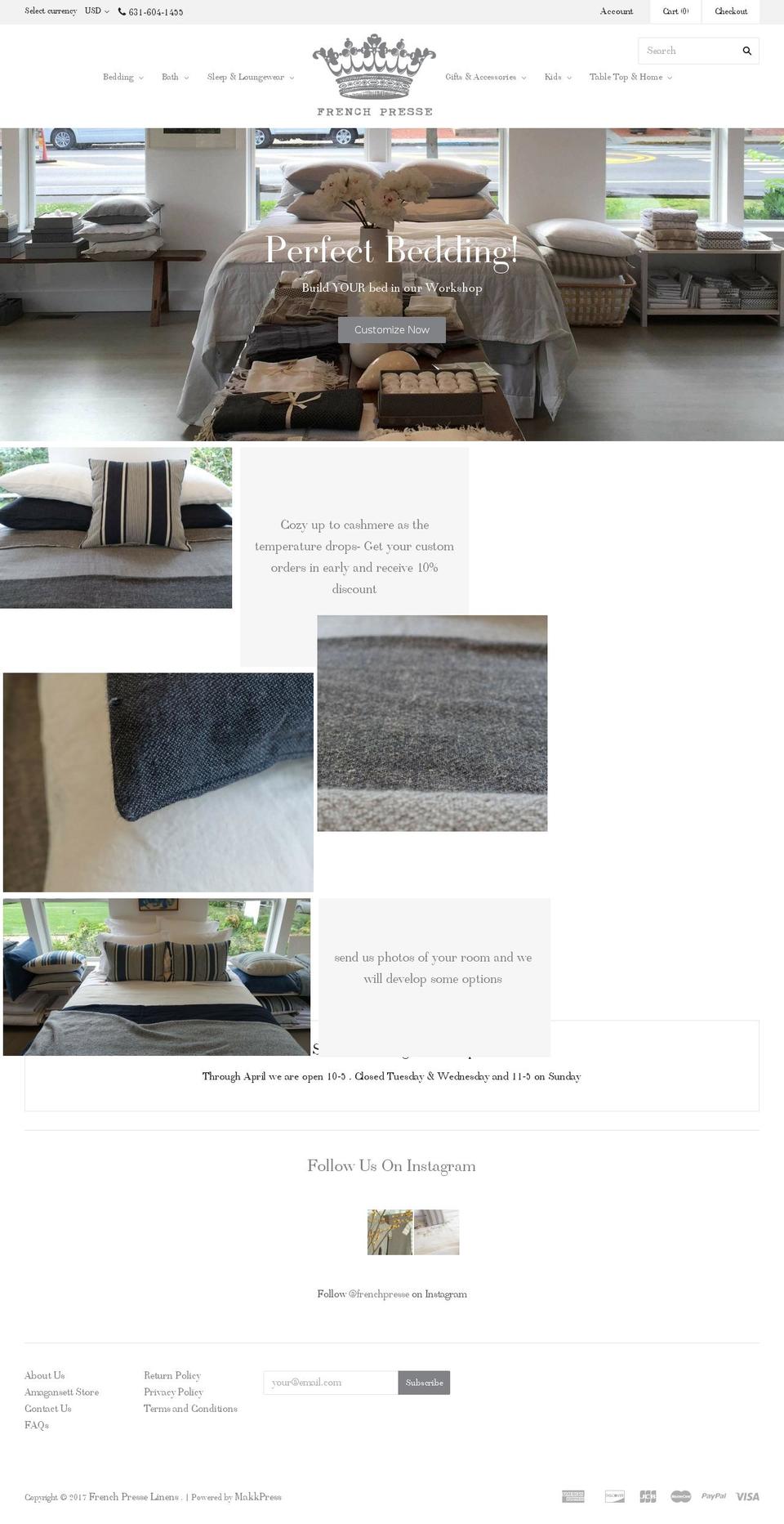 easthamptonlaundry.com shopify website screenshot