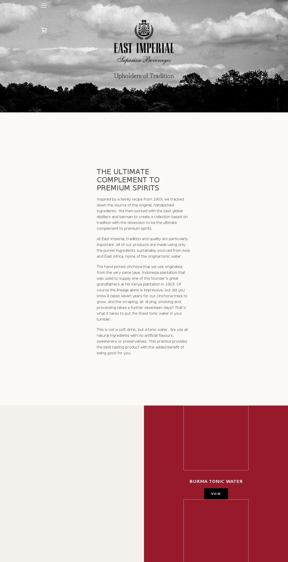 eastimperial.com — Shopify storefront screenshot