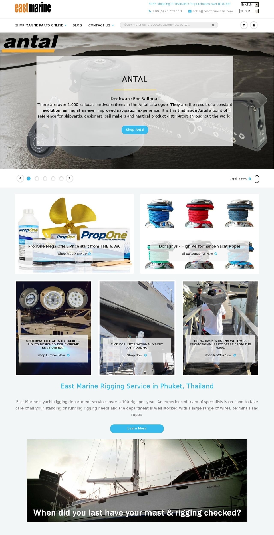 eastmarineasia.com shopify website screenshot