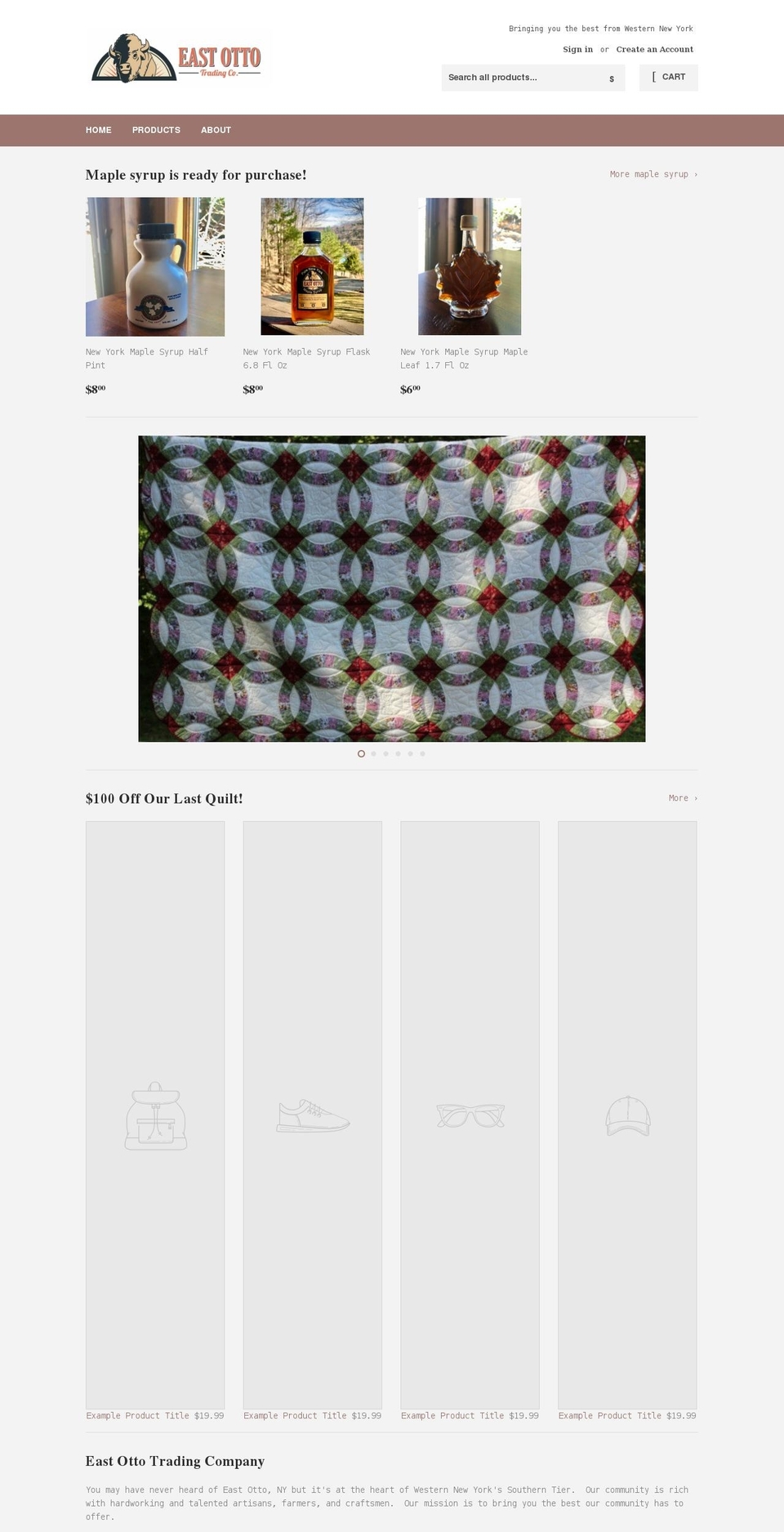 eastottotradingco.com shopify website screenshot