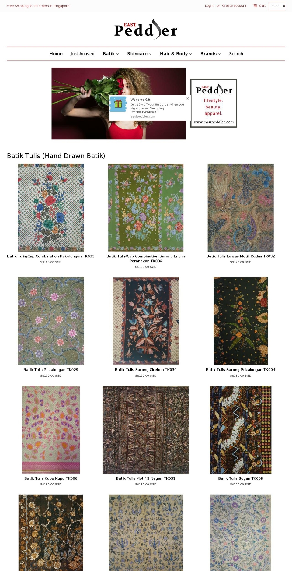 eastpeddler.com — Shopify storefront screenshot
