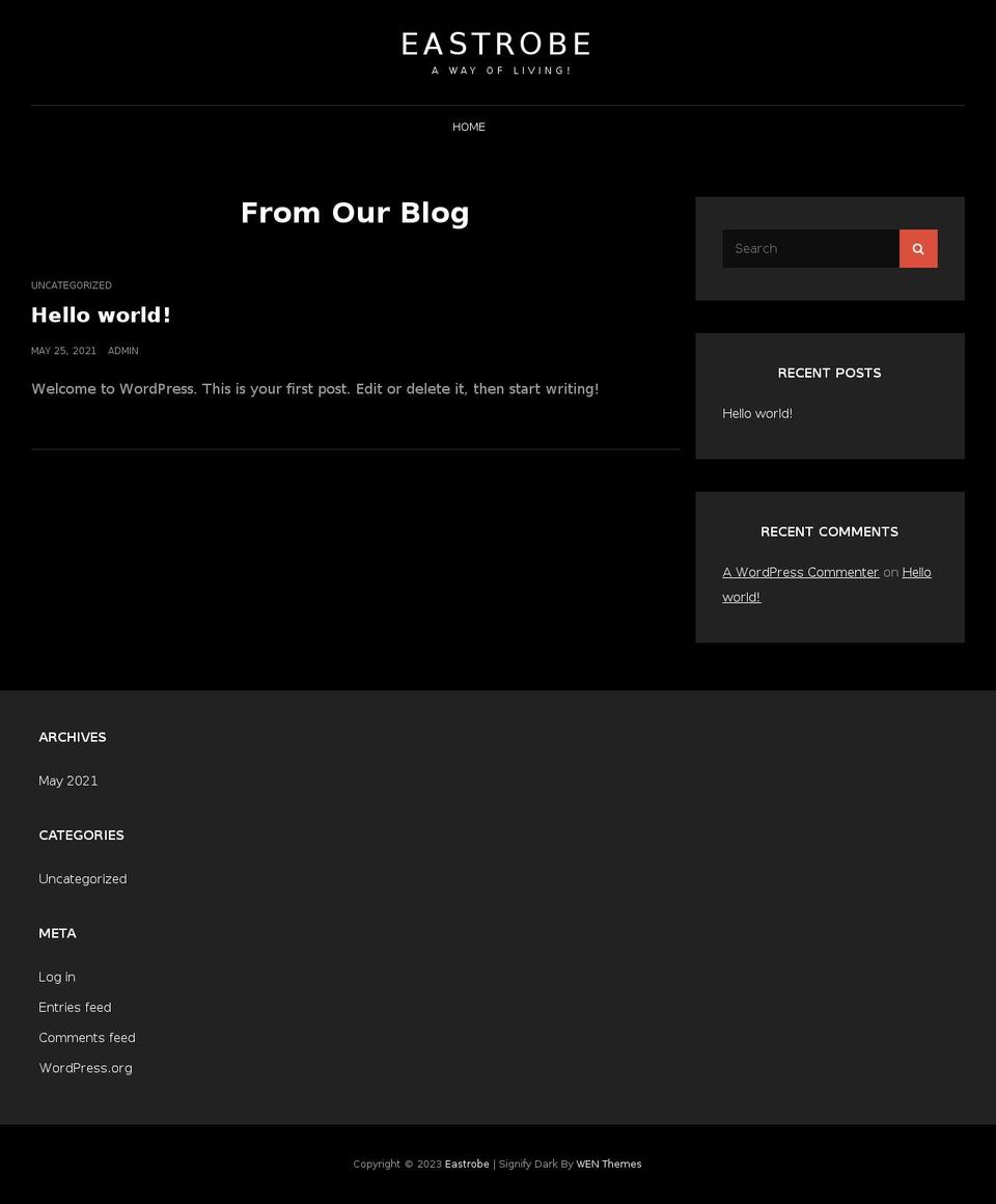 eastrobe.com — Shopify storefront screenshot