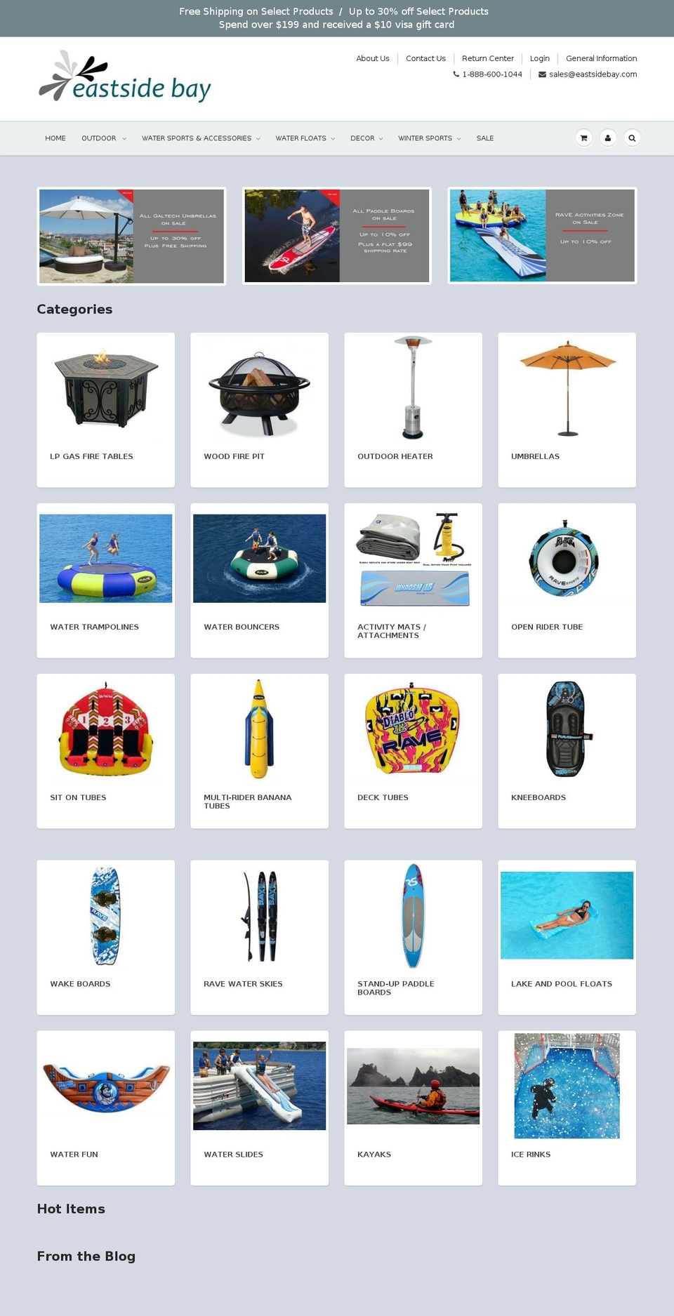 eastsidebay.com — Shopify storefront screenshot