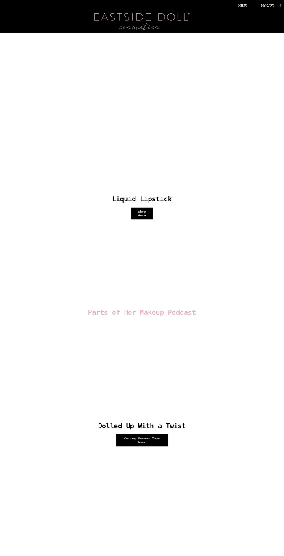 eastsidedollcosmeticsatx.com shopify website screenshot