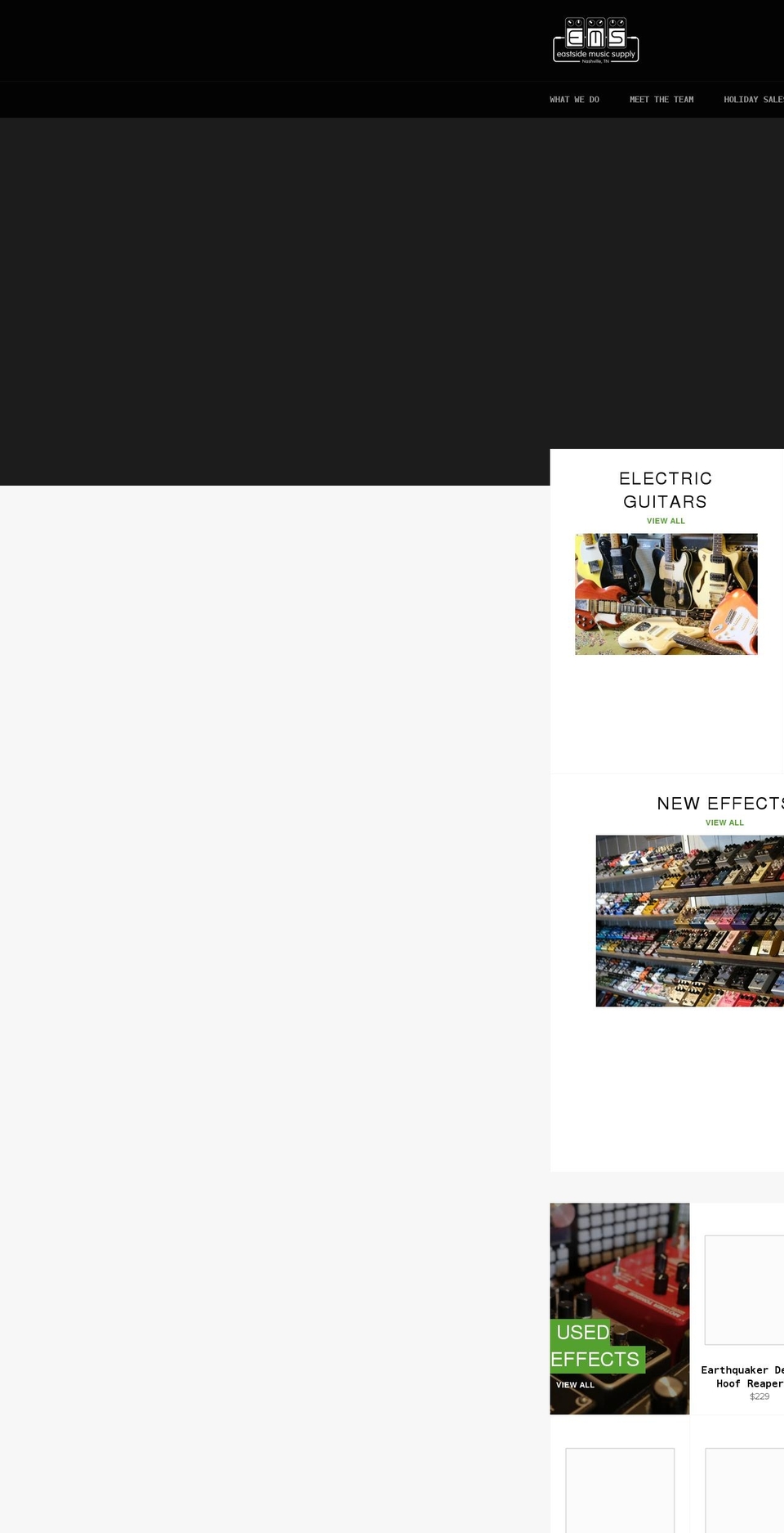eastsidemusicsupply.com shopify website screenshot