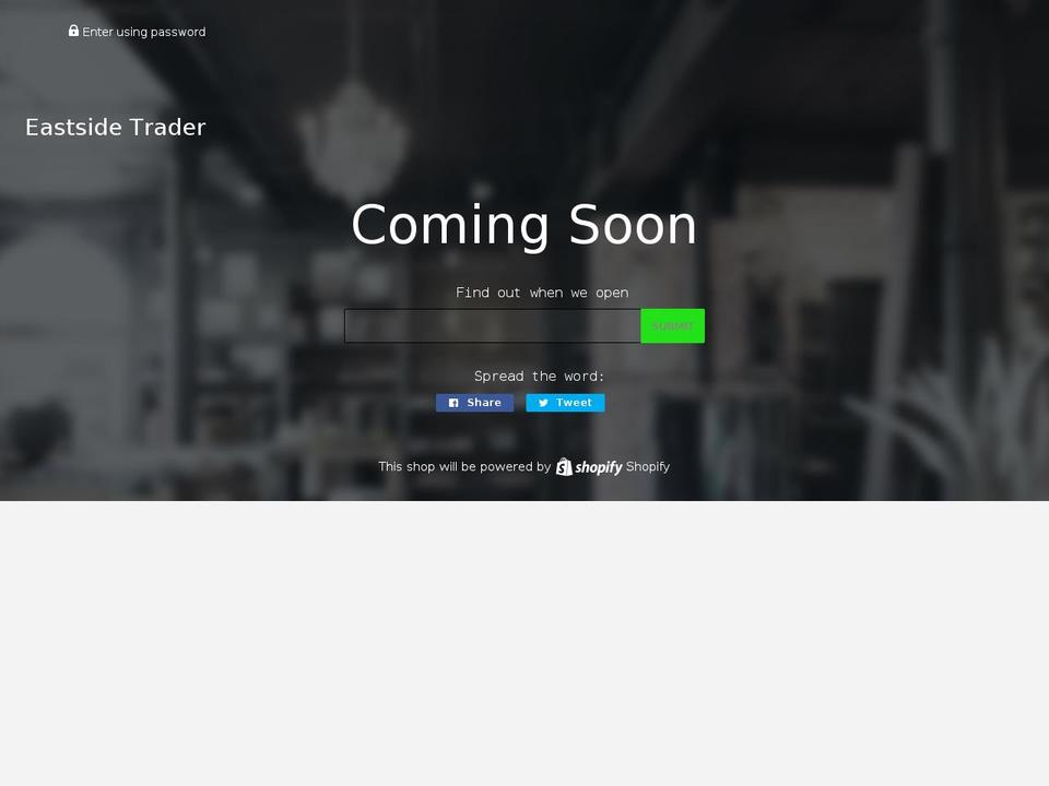 eastsidetrader.com shopify website screenshot
