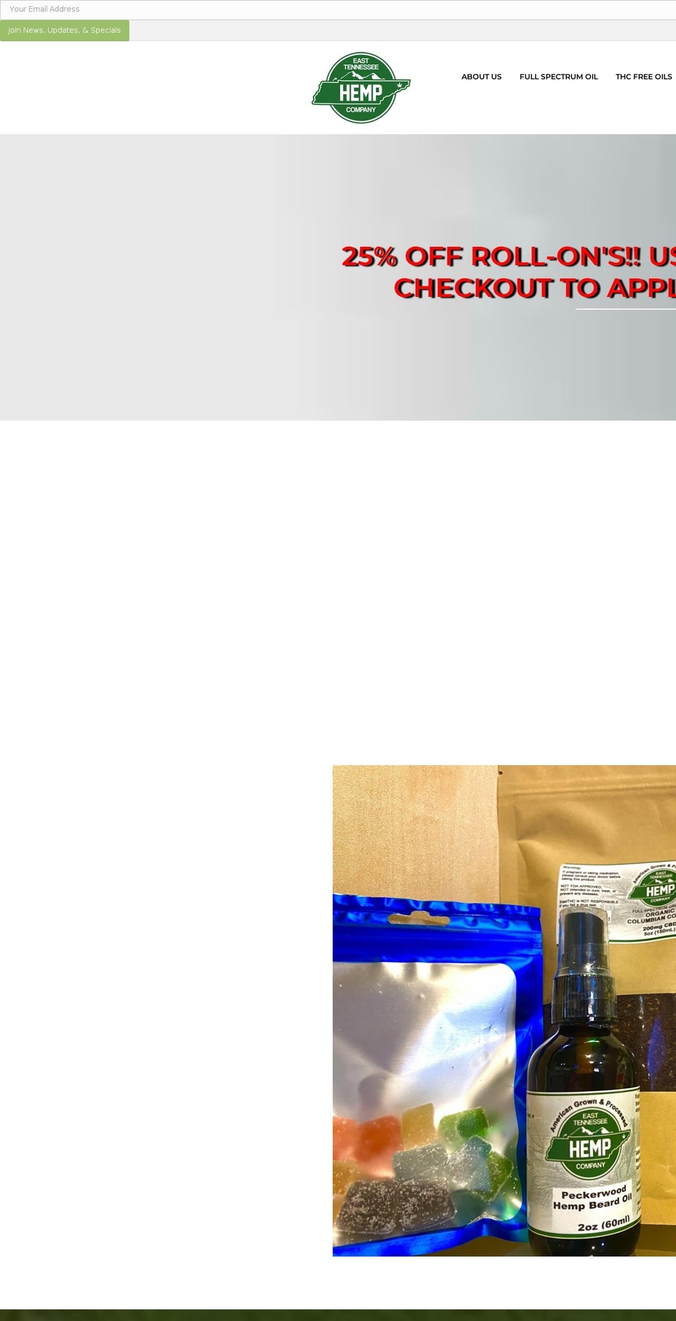 eastthc.com — Shopify storefront screenshot