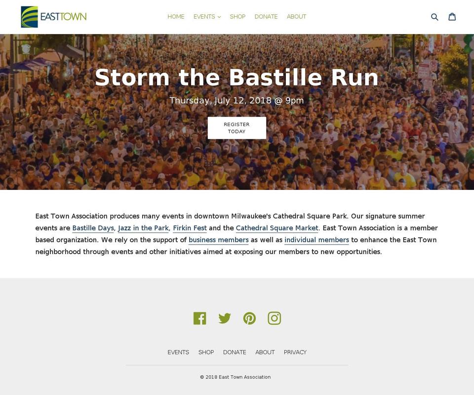 easttown.info shopify website screenshot