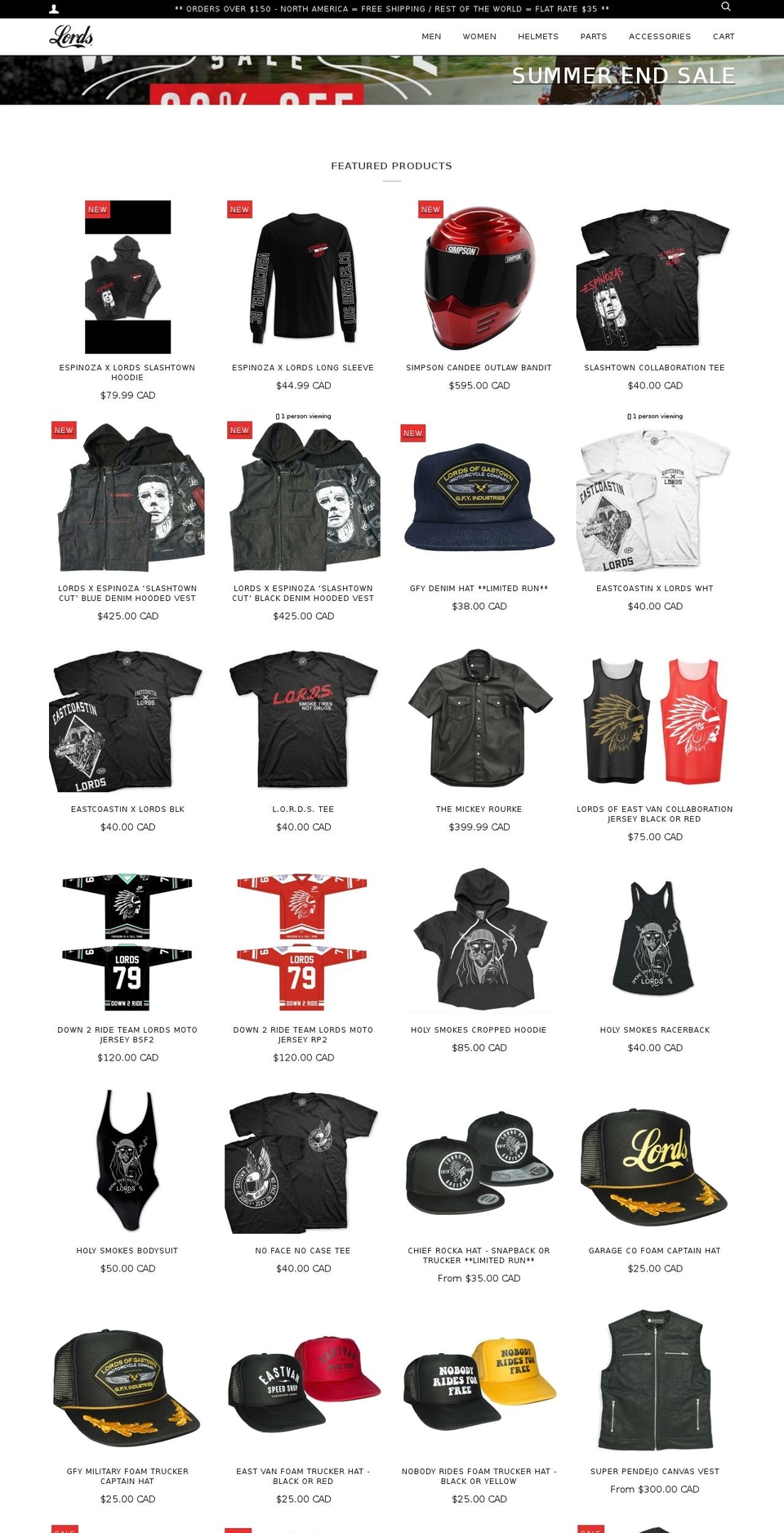 eastvanspeedshop.com — Shopify storefront screenshot