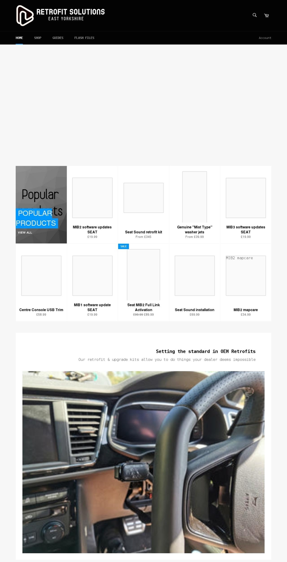 eastyorkshireretrofits.co.uk shopify website screenshot