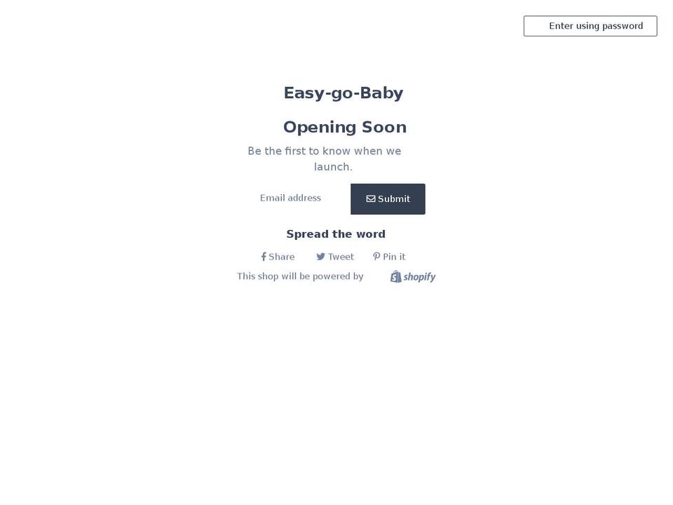 easy-go-baby.com shopify website screenshot