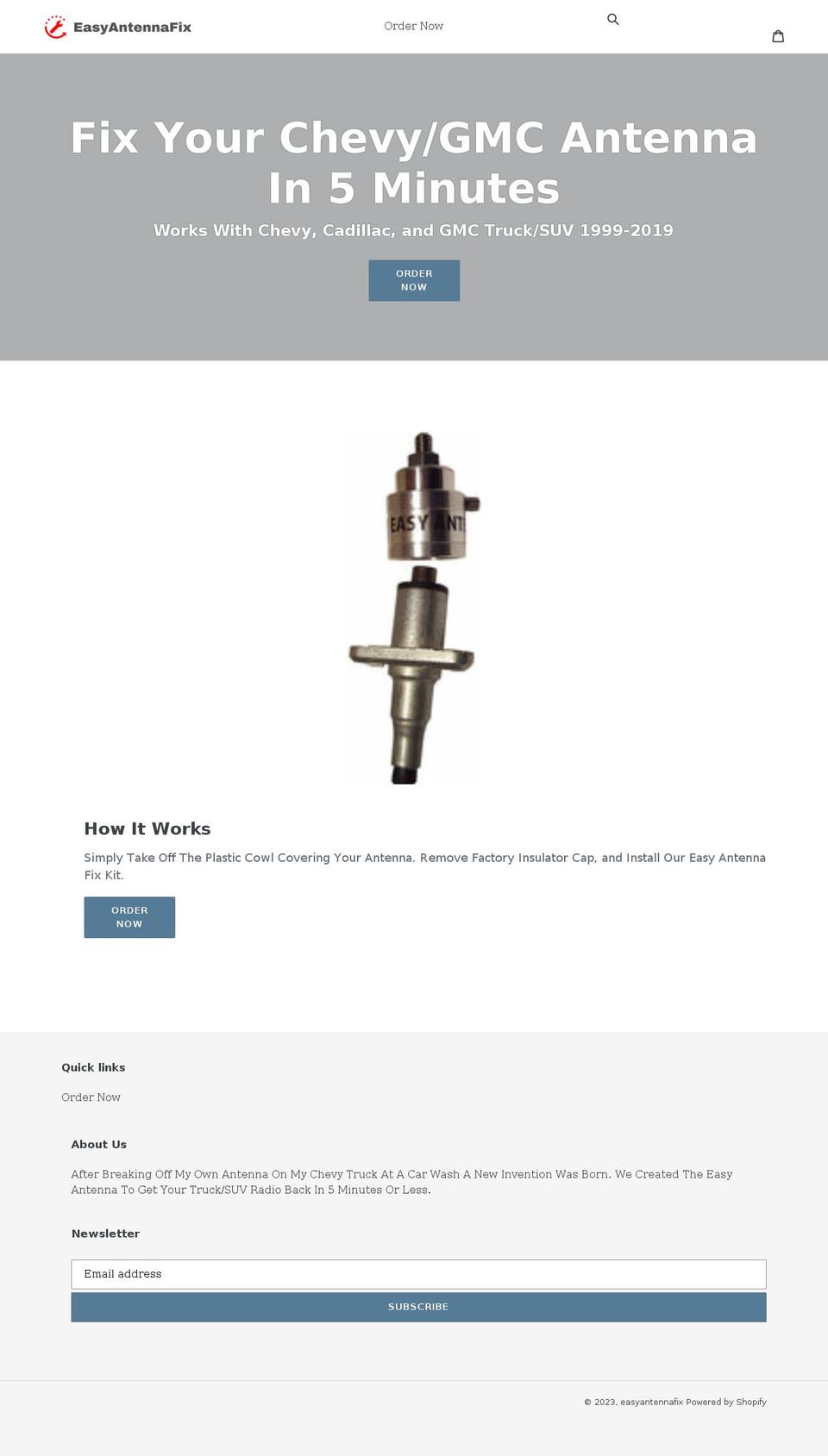 easyantennafix.com shopify website screenshot