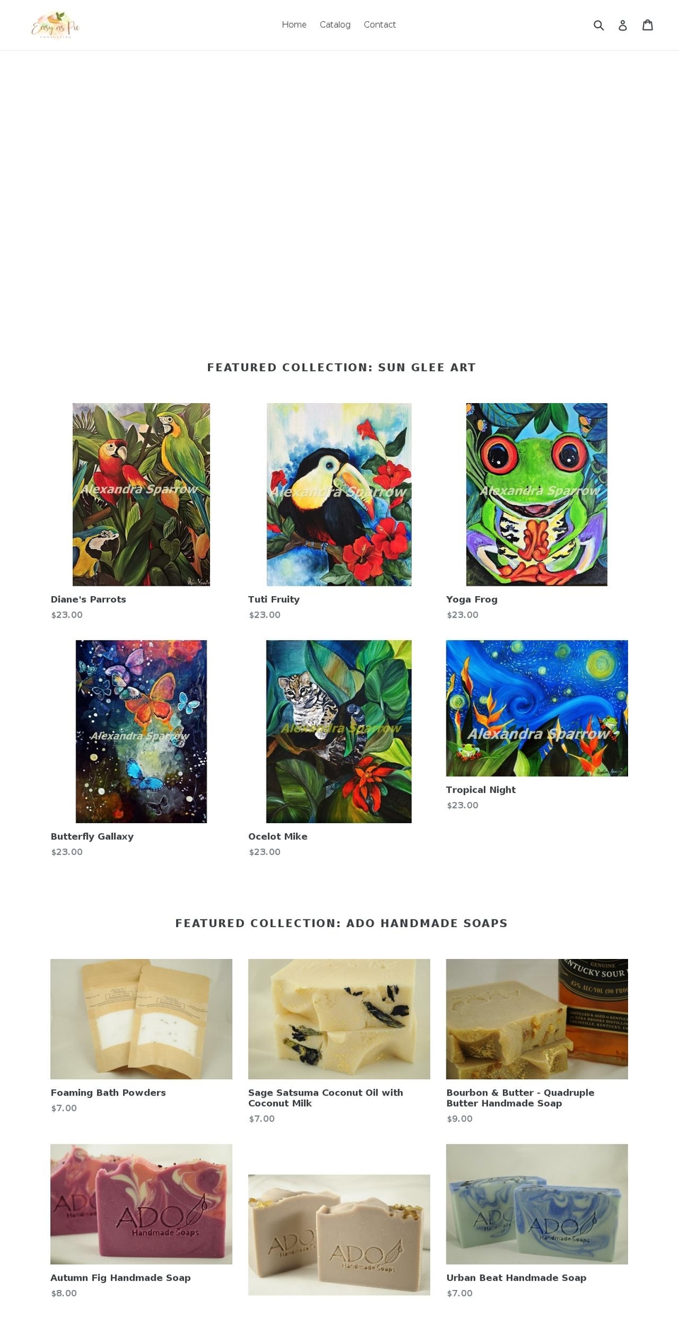 easyaspieshoppe.com — Shopify storefront screenshot