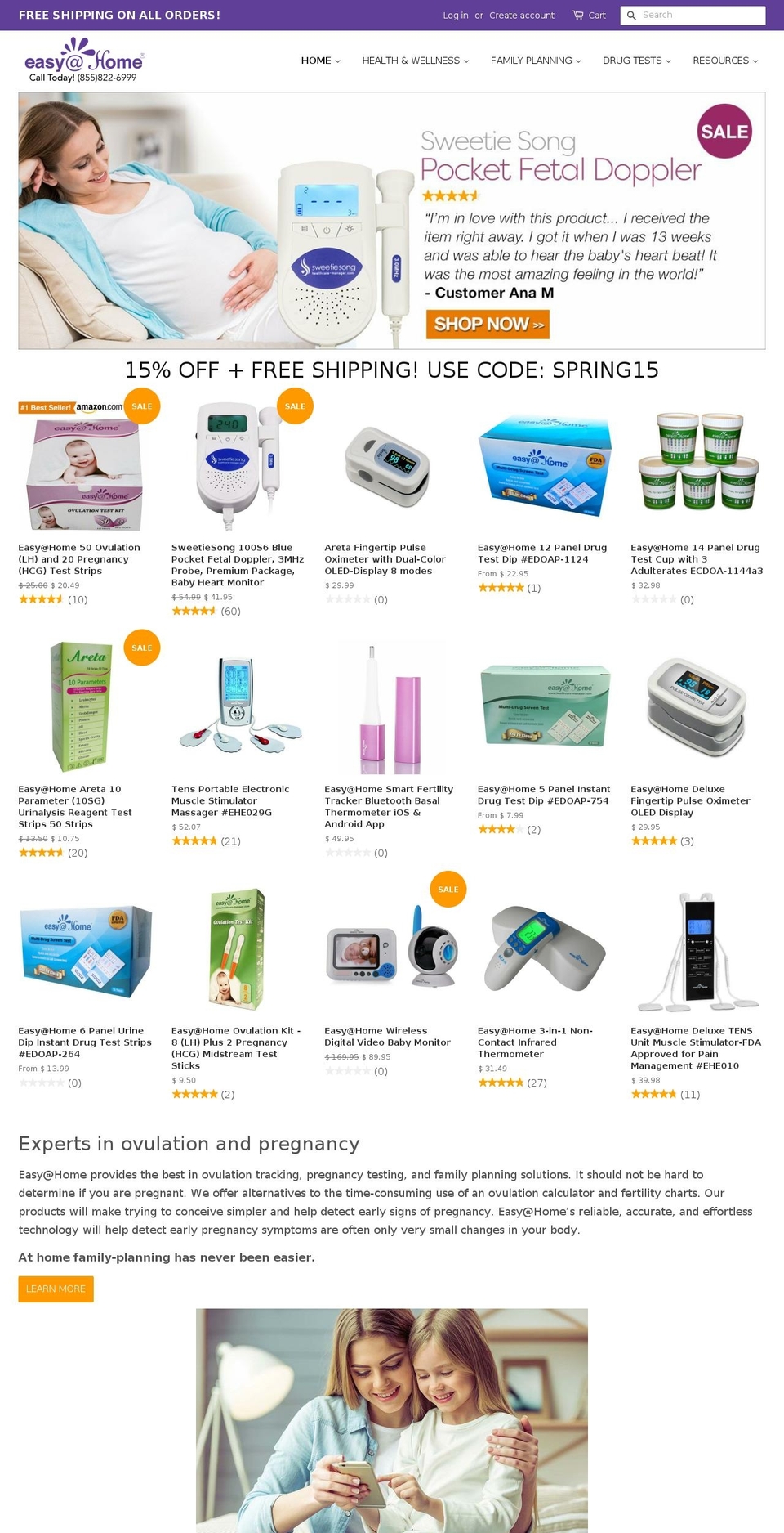 FTC Notice Shopify theme site example easyathometesting.com