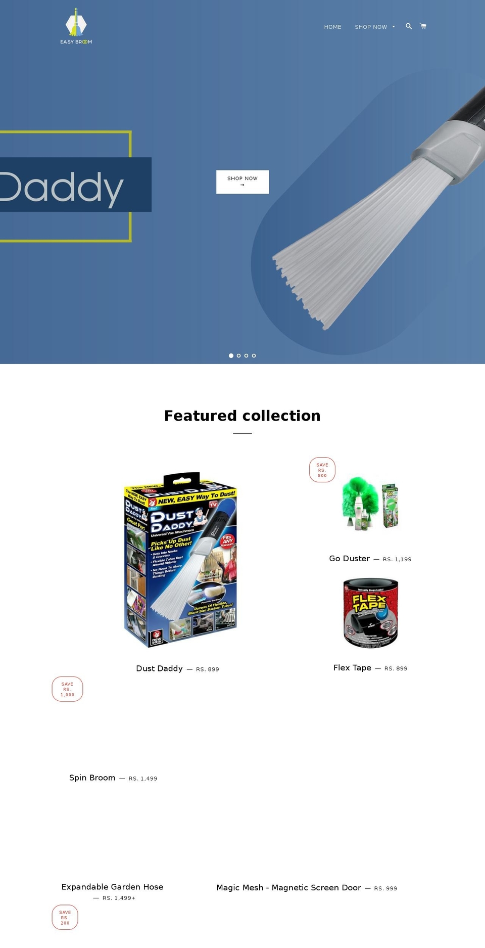 easybroom.com — Shopify storefront screenshot