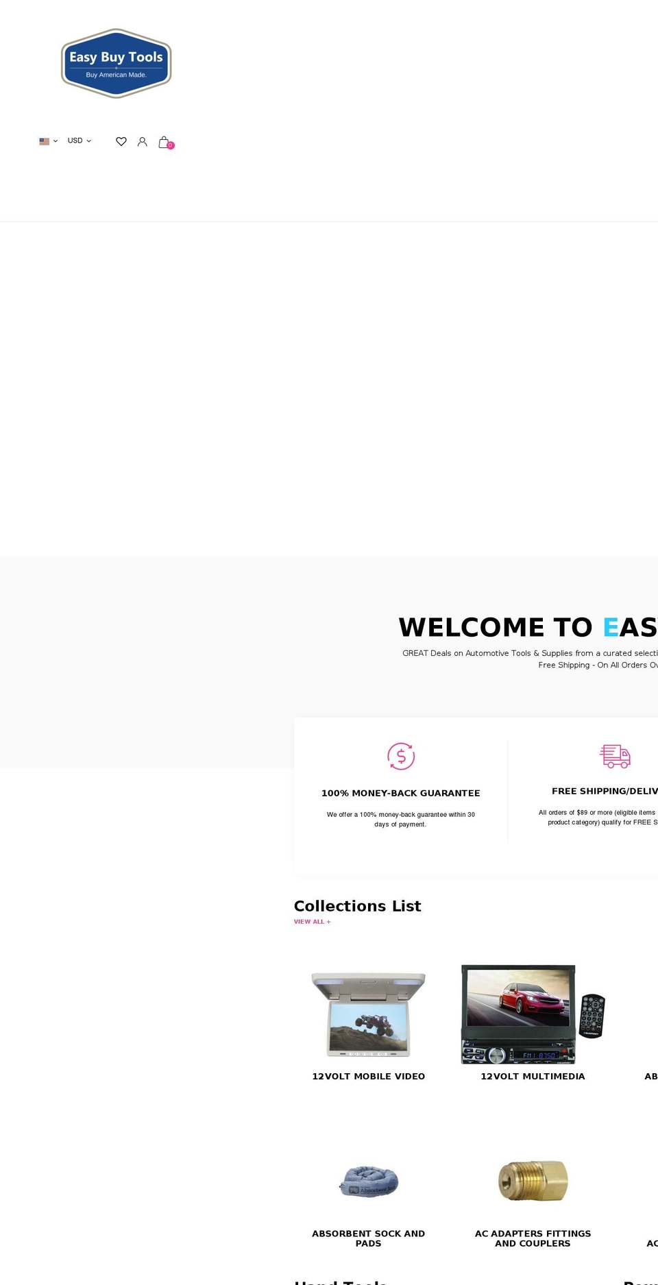 easybuytools.com — Shopify storefront screenshot