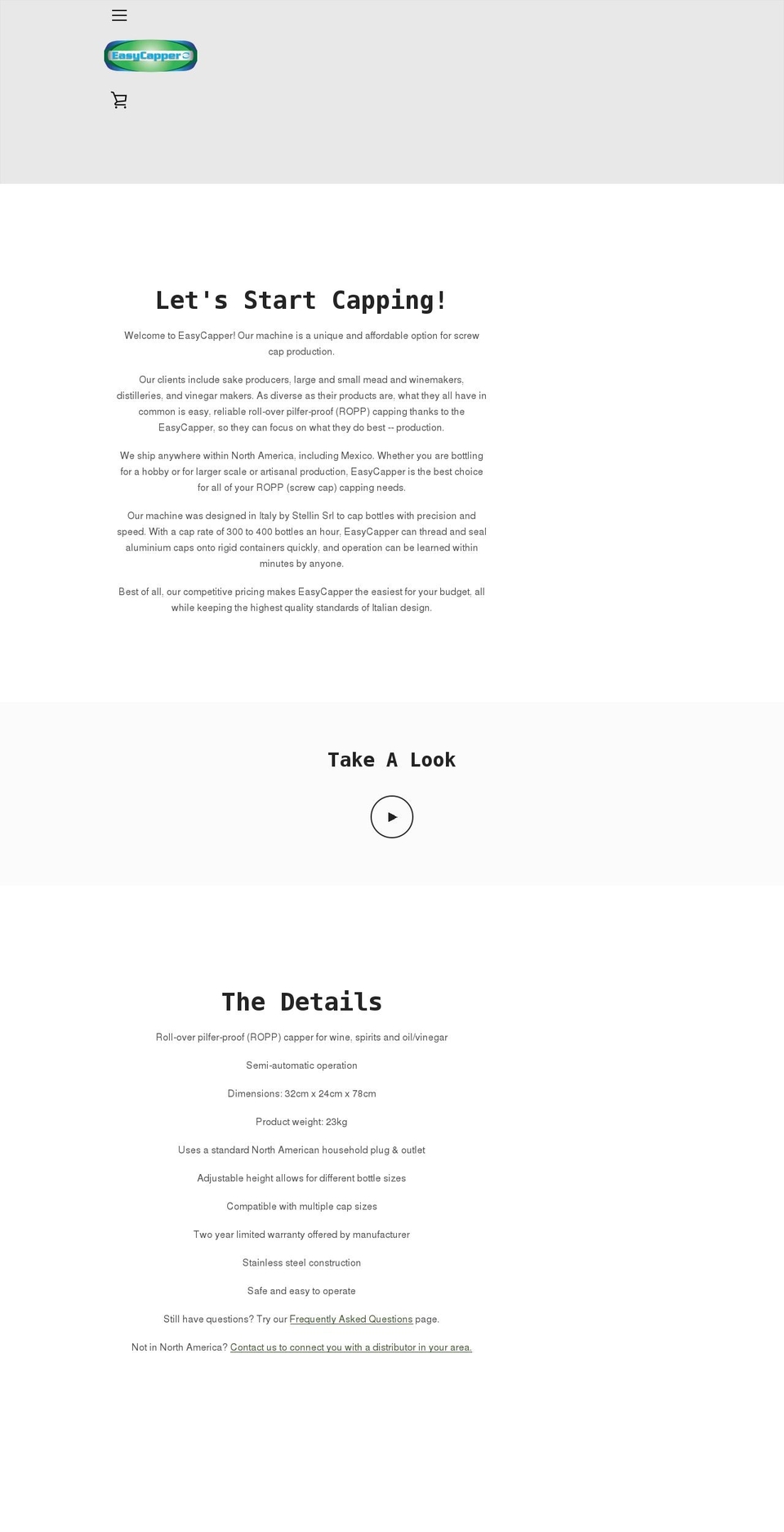 easycapper.com shopify website screenshot