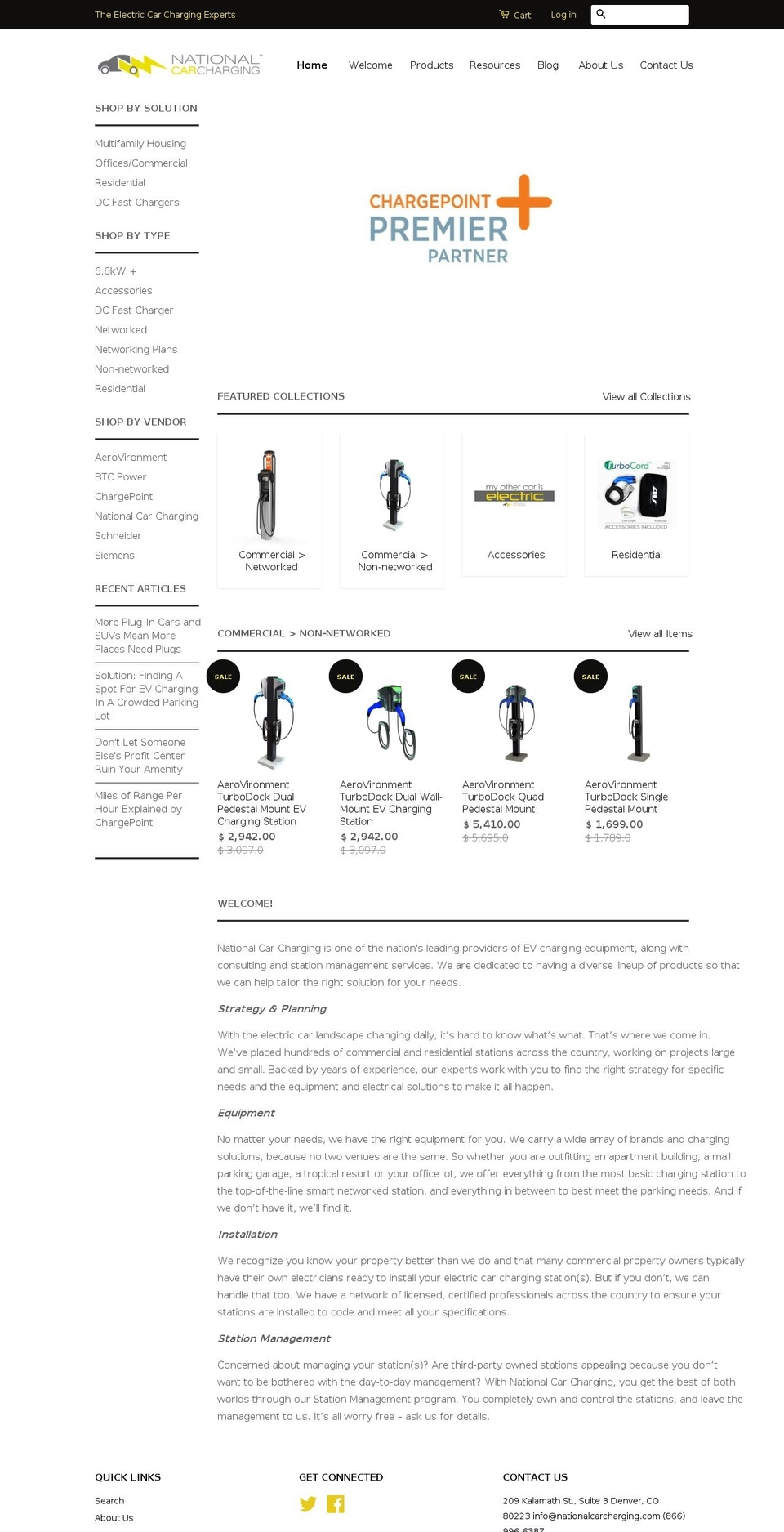 easycarcharge.com shopify website screenshot
