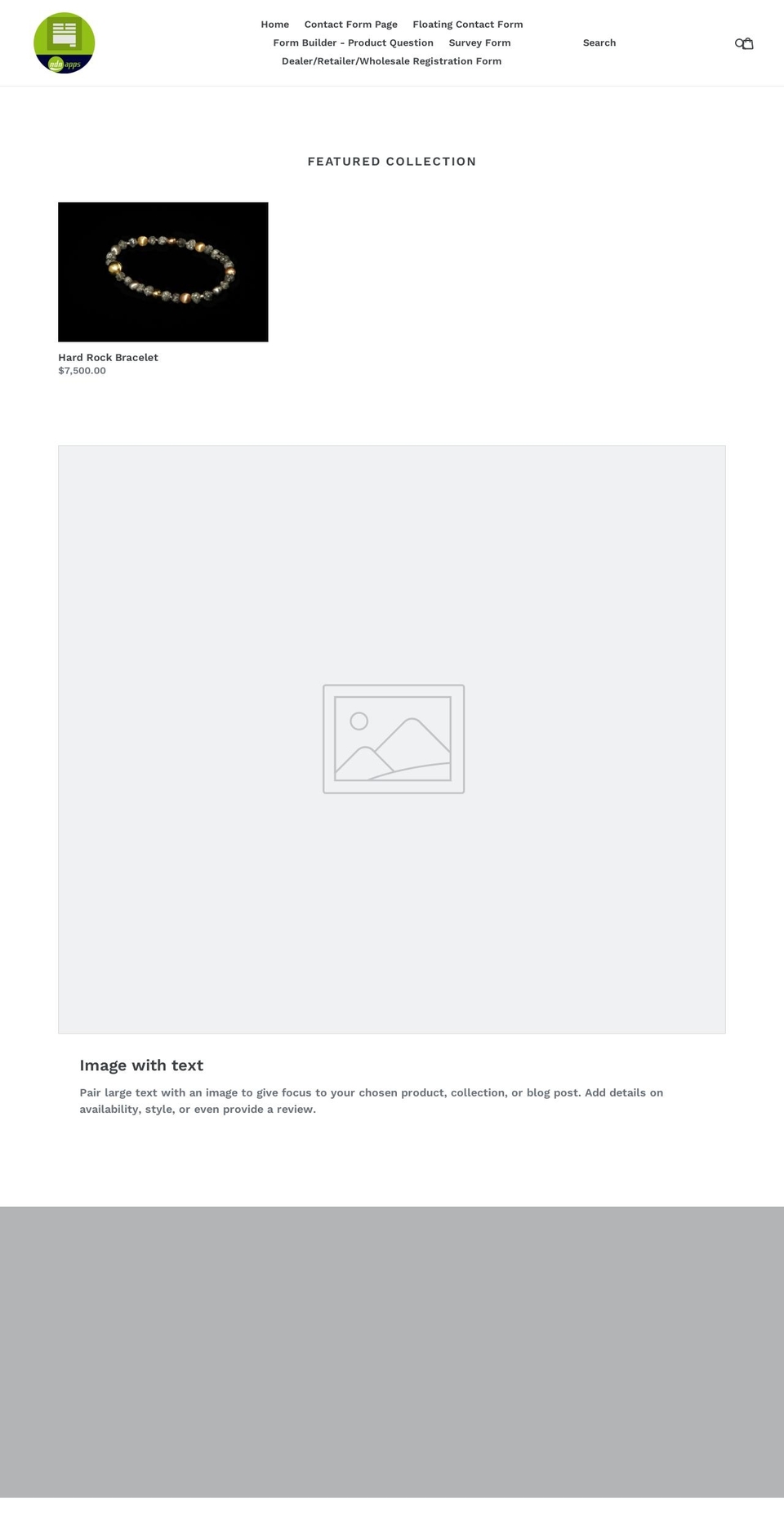 easycontactform-ndnapps.myshopify.com shopify website screenshot