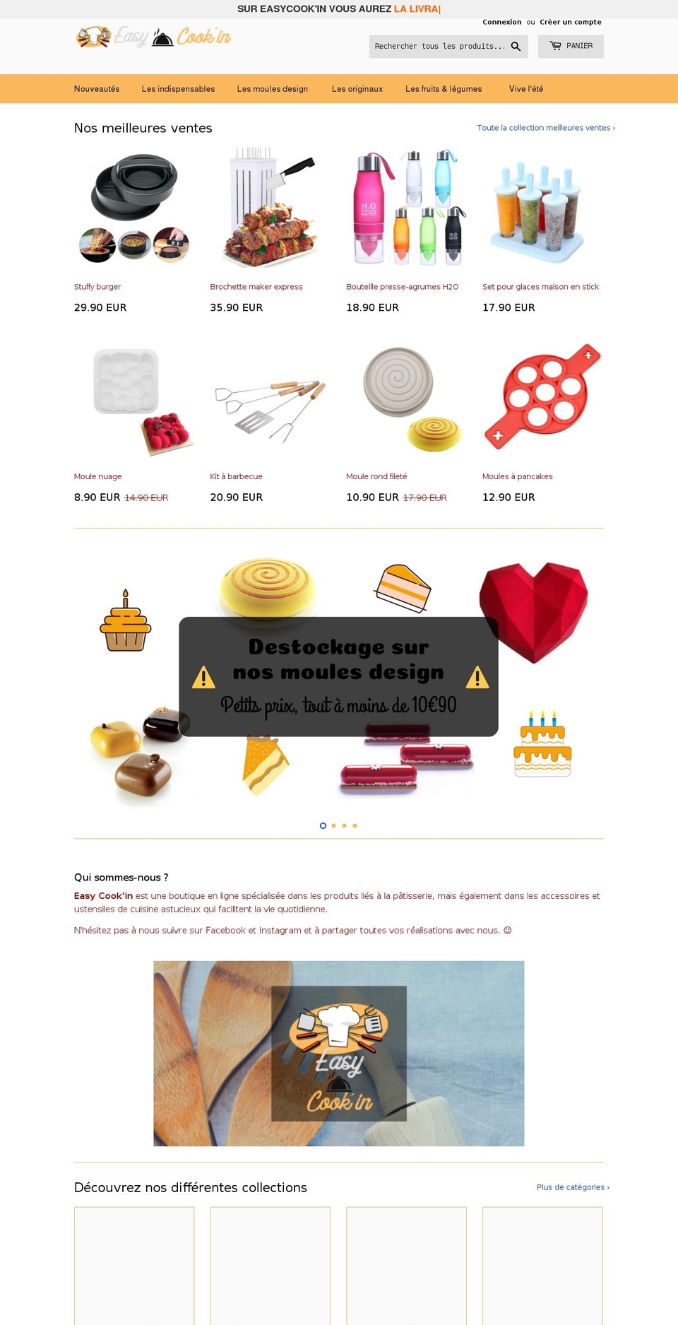 easycookin.fr shopify website screenshot