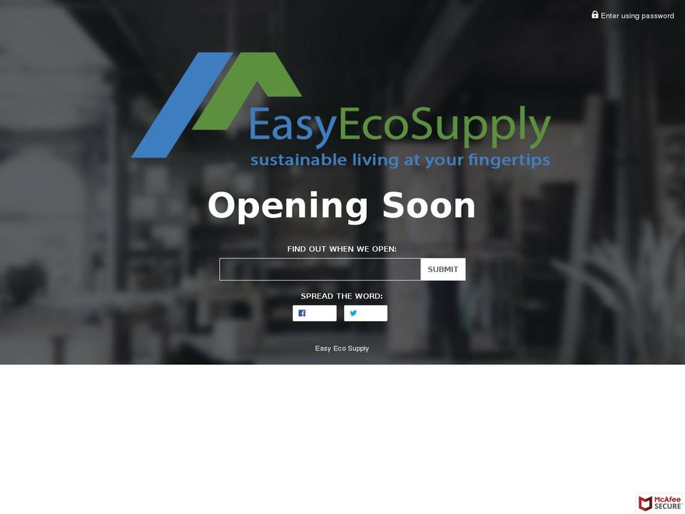 easyecosupply.com shopify website screenshot